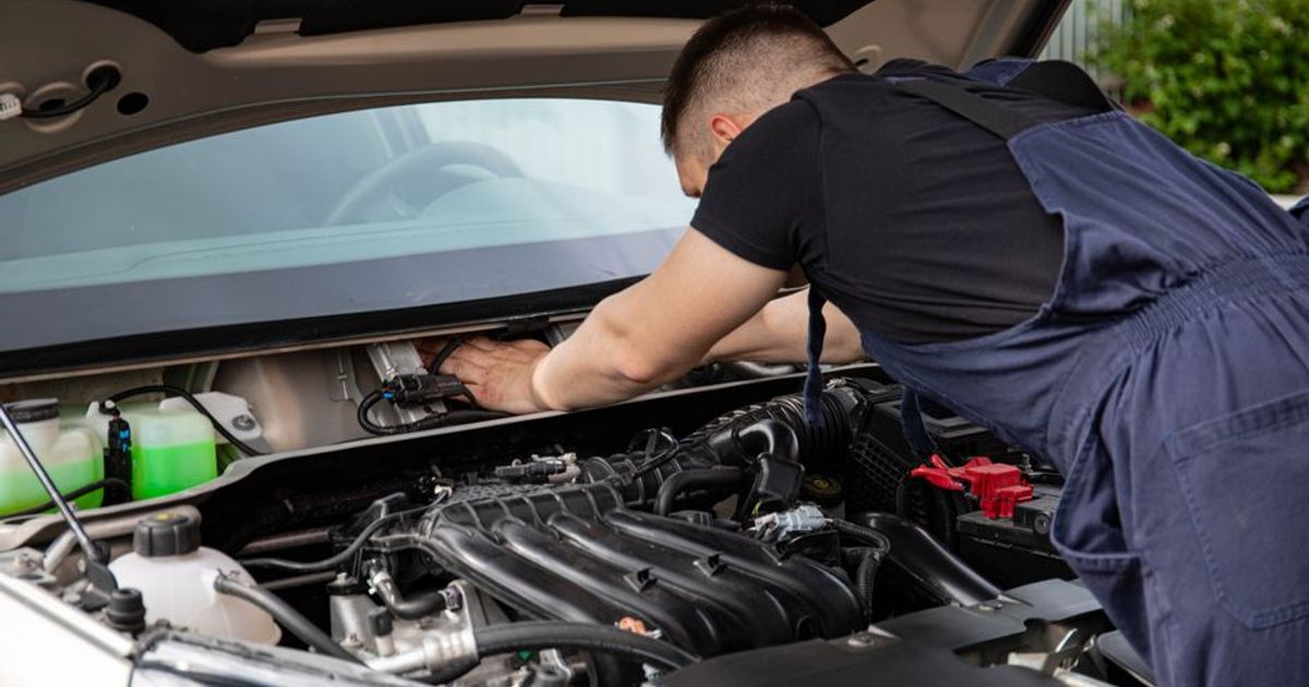 Careful engine bay cleaning and dressing